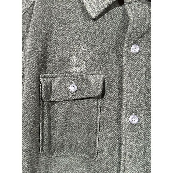 Rugged Elements Jacket Men's XL Green Shacket Sherpa Lined Warm Lumberjack Imper - Picture 2 of 7